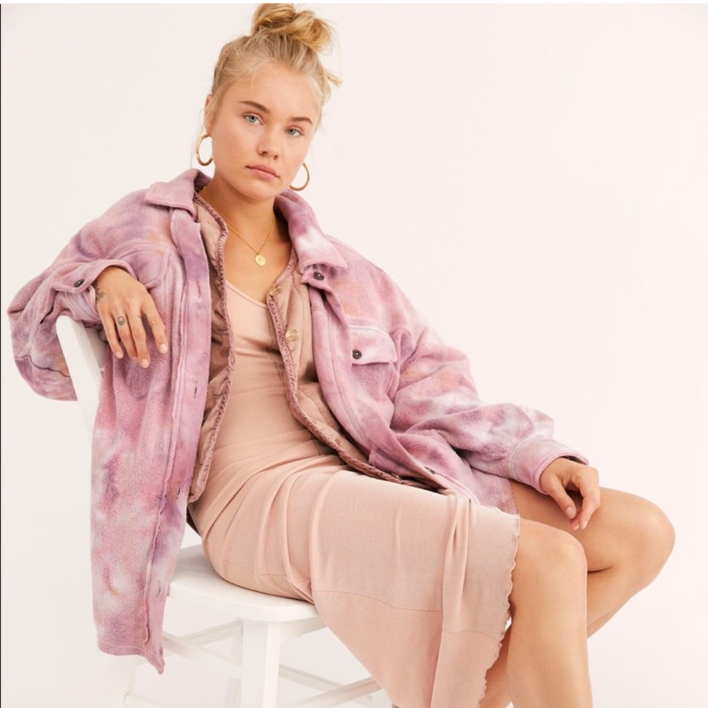 RARE Free People | Ruby Tie Dyed Shacket Jacket | Small